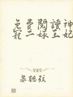 免费阅读神王毒宠二嫁王妃封面