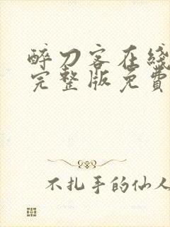 醉刀客在线观看完整版免费高清电影