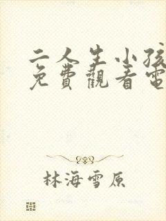 二人生小孩全程免费观看电视剧剧情