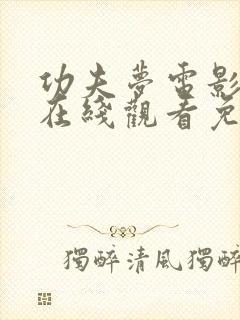 功夫梦电影国语在线观看免费完整版