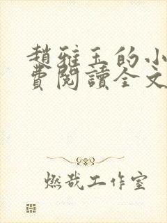 赵雅玉的小说免费阅读全文最新章节封面