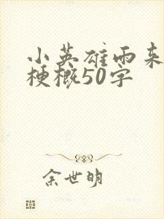 小英雄雨来故事梗概50字封面