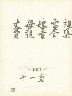 丈母娘电视剧免费观看全集