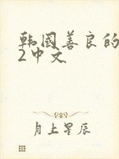 韩国善良的嫂子2中文封面