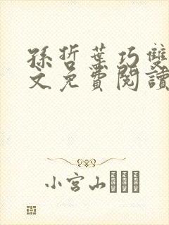 孙哲叶巧双修全文免费阅读笔趣阁