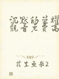 沉默的荣耀在线观看免费高清