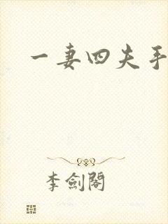 一妻四夫手记