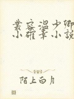 丛容温少卿我的小确幸小说