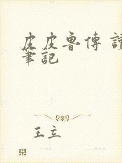 皮皮鲁传 读书笔记封面