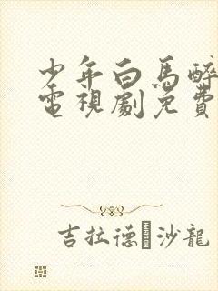 少年白马醉春风电视剧免费观看高清