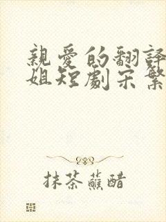 亲爱的翻译官小姐短剧宋繁星