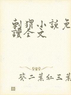 刺猬小说免费阅读全文