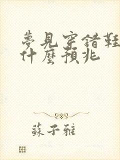 梦见穿错鞋子有什么预兆封面