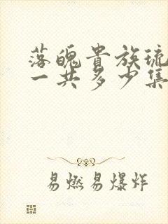 落魄贵族琉璃川一共多少集封面