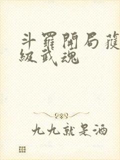 斗罗开局获得神级武魂