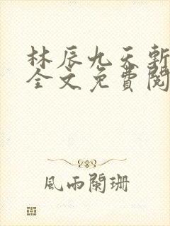 林辰九天斩神诀全文免费阅读笔趣阁