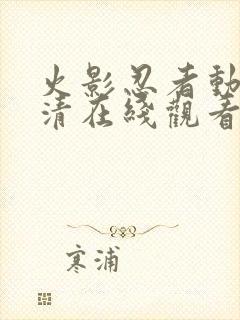 火影忍者动画高清在线观看