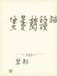 他是她的猫小说免费阅读