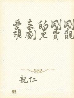 爱来的刚刚好电视剧免费观看哦封面