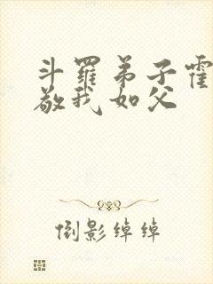 斗罗弟子霍雨浩敬我如父