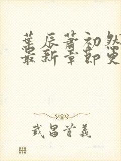 叶辰萧初然免费最新章节更新封面