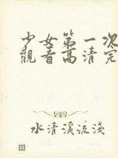 少女第一次在线观看高清完整版