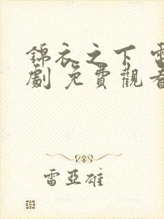 锦衣之下 电视剧 免费观看