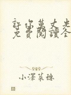 许你万丈光芒好免费阅读全文