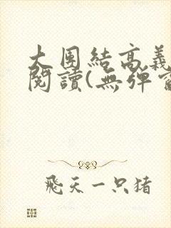 大团结高义全文阅读(无弹窗)