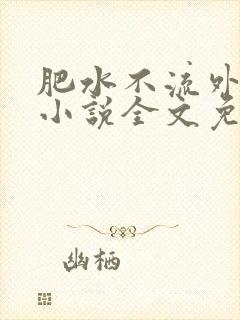 肥水不流外人田小说全文免费阅读1