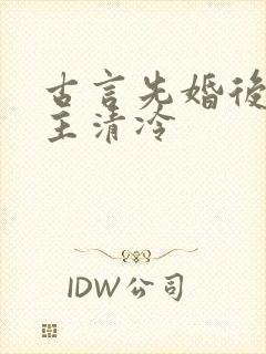 古言先婚后爱女主清冷封面