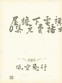 屋檐下电视剧40集免费播放封面