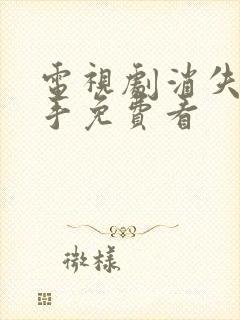 电视剧消失的凶手免费看