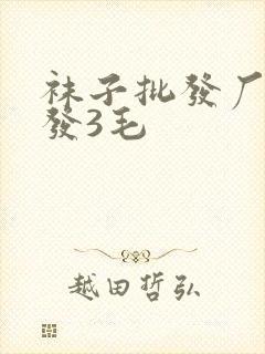 袜子批发厂家批发3毛