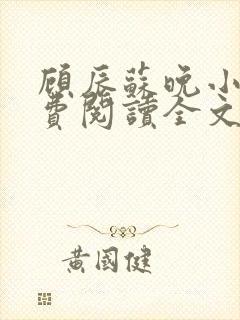 顾辰苏晚小说免费阅读全文最新章节封面