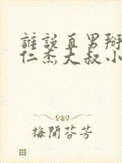 谁说直男掰不弯仁杰大叔小说封面