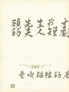 顾先生我才是你的夫人短剧免费观看全集