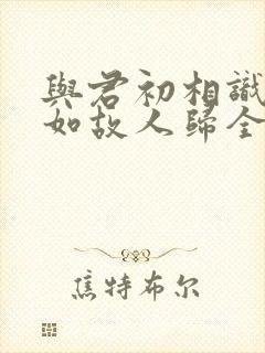 与君初相识,犹如故人归全诗封面