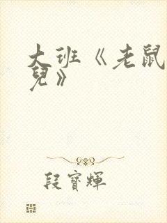 大班《老鼠嫁女儿》封面