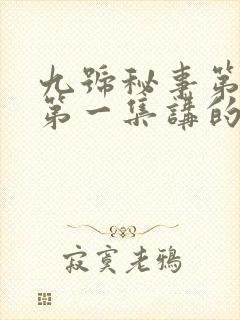 九号秘事第六季第一集讲的是什么