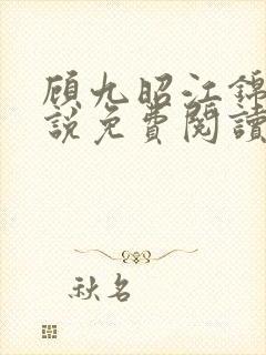 顾九昭江锦禾小说免费阅读最新章节