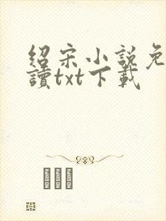 绍宋小说免费阅读txt下载