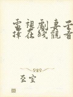 电视剧妻子的选择在线观看免费完整版