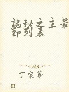 诡秘之主最新章节列表