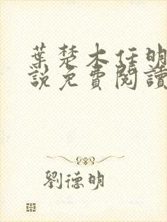 叶楚木任明曦小说免费阅读最新章节