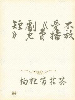 短剧《爱不自知》免费播放在线观看