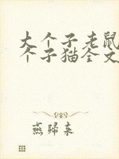 大个子老鼠和小个子猫全文