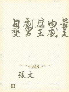 日剧腐肉最多的双男主剧美丽的他