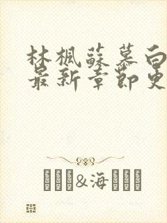 林枫苏慕白小说最新章节更新内容起点封面