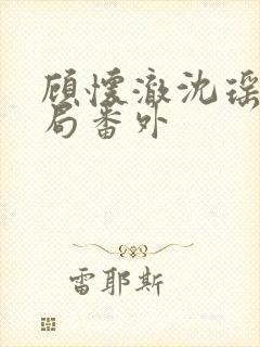 顾怀澈沈瑶大结局番外